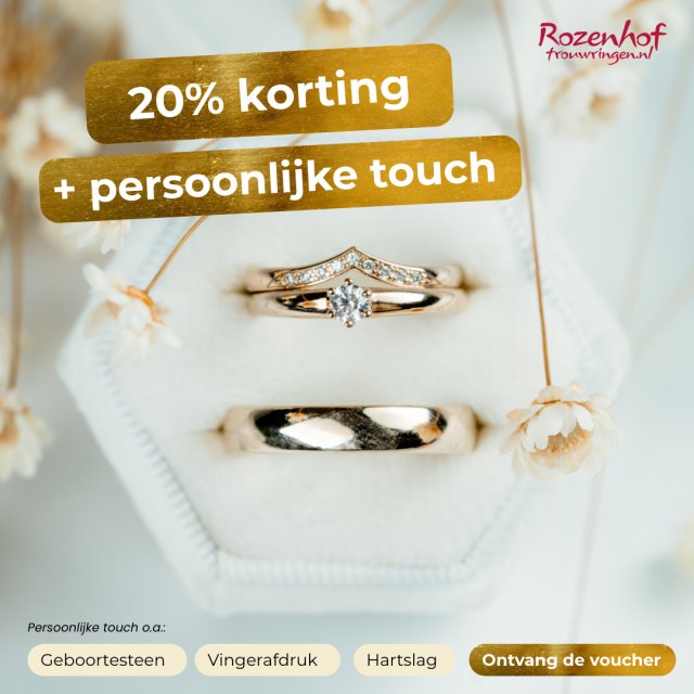 Winnaarsactie: 20% korting + gratis persoonlijke touch