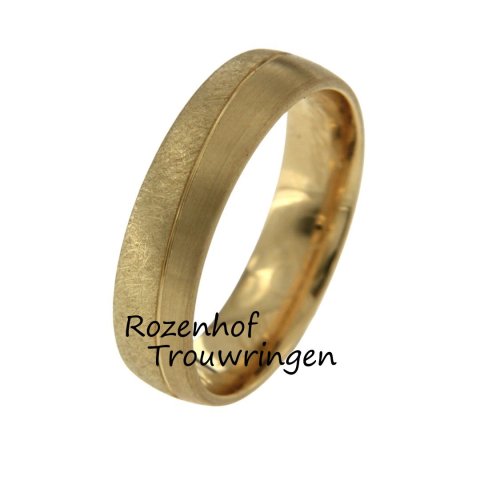 Matte herenring met mooie afwerking (10512)