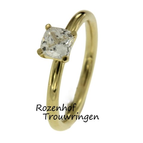Elegante verlovingsring met diamant (13233)