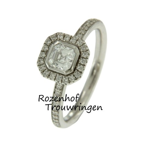 Unieke dames verlovingsring met glinsterende diamanten (13267)