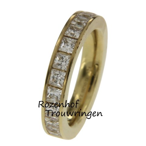 Luxueuze dames trouw- of verlovingsring met diamanten (13281)