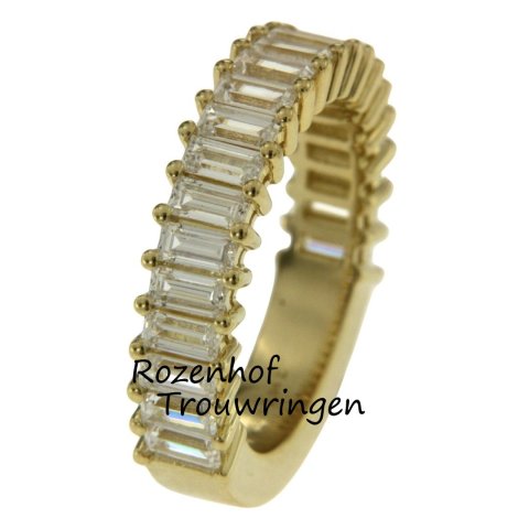 Luxe geelgouden verlovingsring met diamanten (13317)