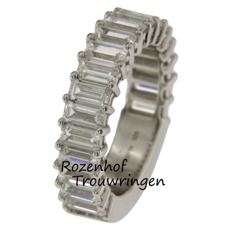 Luxe witgouden verlovingsring met fonkelende diamanten (13319)