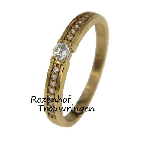 Luxe verlovingsring met diamanten (90159)