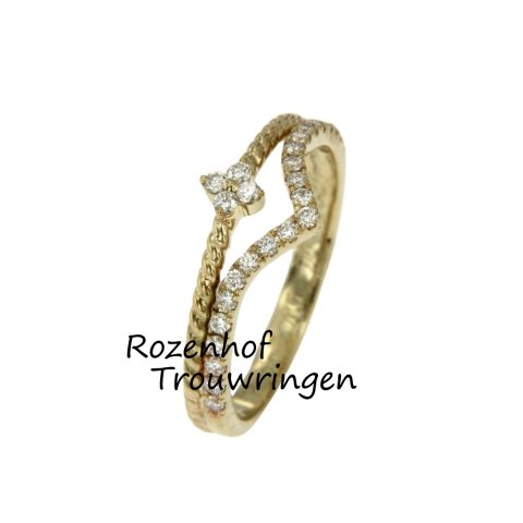 Schitterende dames trouw- of verlovingsringen met diamanten (90277-90213)